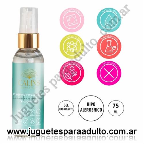 Aceites y lubricantes, Lubricantes neutros, Gel Neutro 75ml Calins Sin TACC Vegano